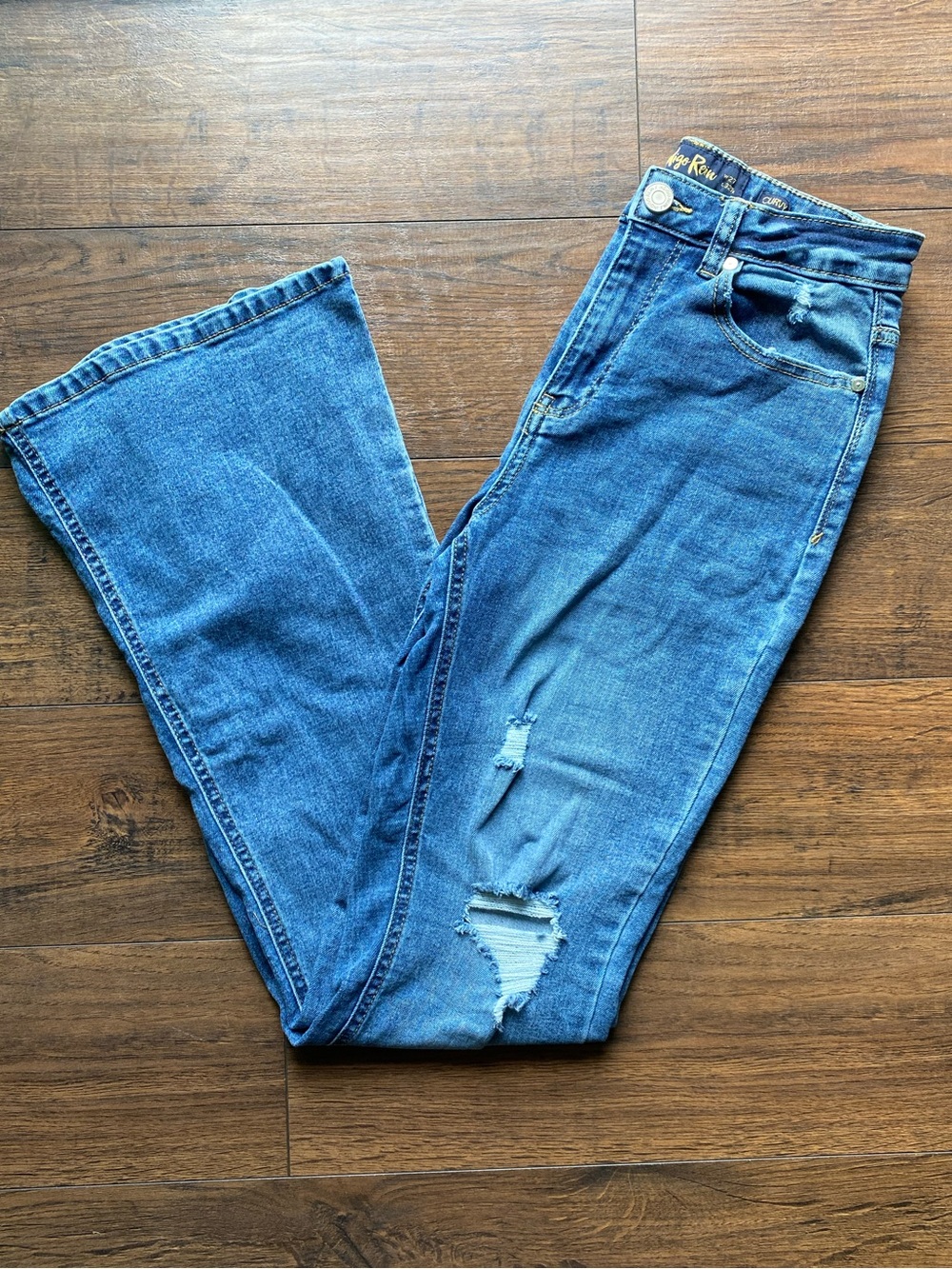 Women’s Distressed Flare Jeans